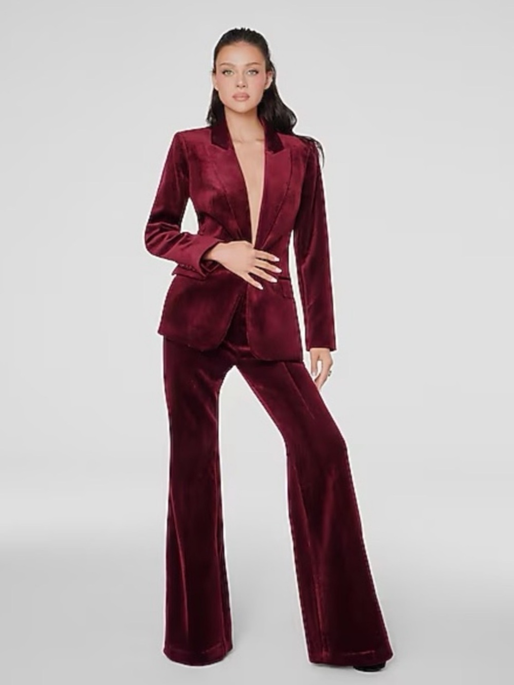 Express Burgundy corduroy Velvet Pants